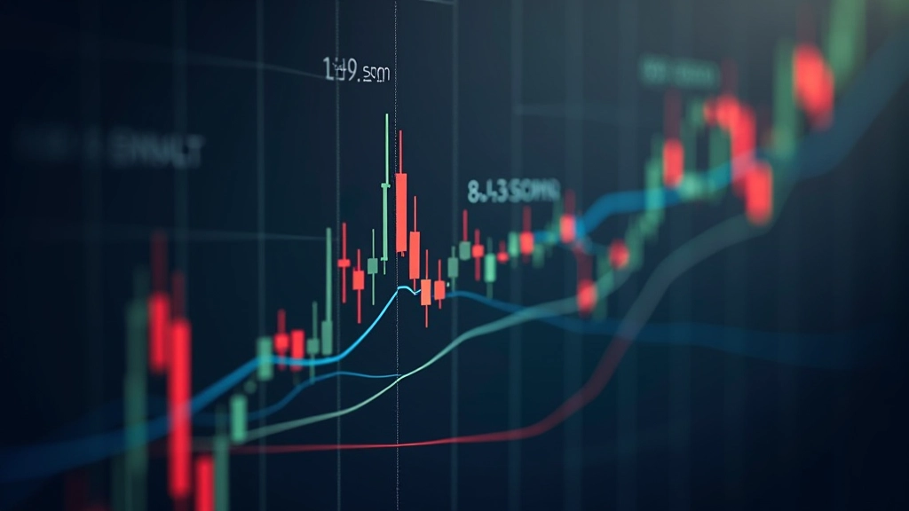Gráfico com Bandas de Bollinger mostrando volatilidade e limites